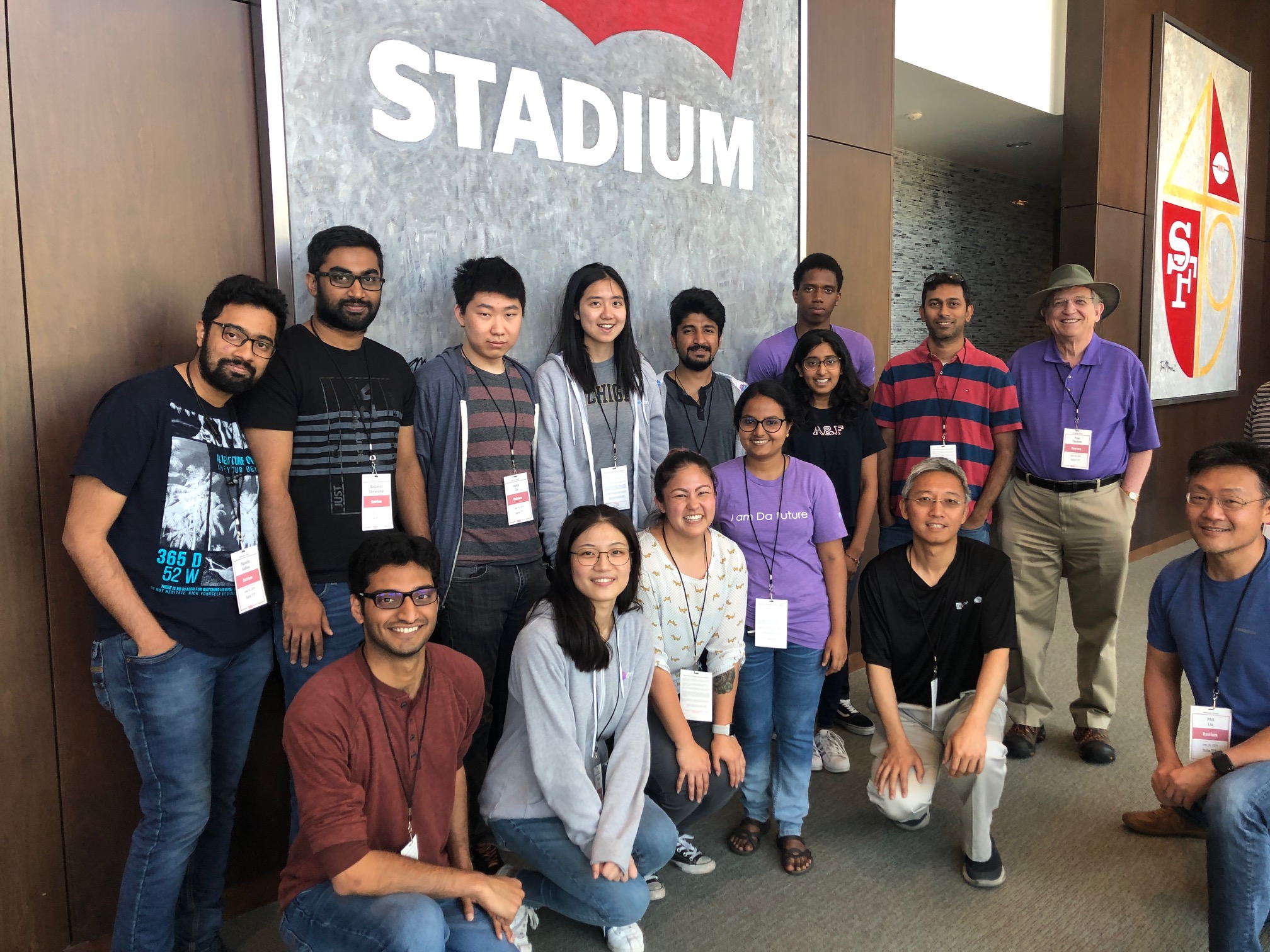 intern group photo at levi's stadium